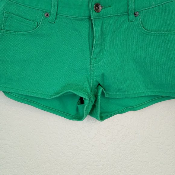 Roxy Forever Color Mint Denim Mini Shorts 27 - Picture 11 of 11